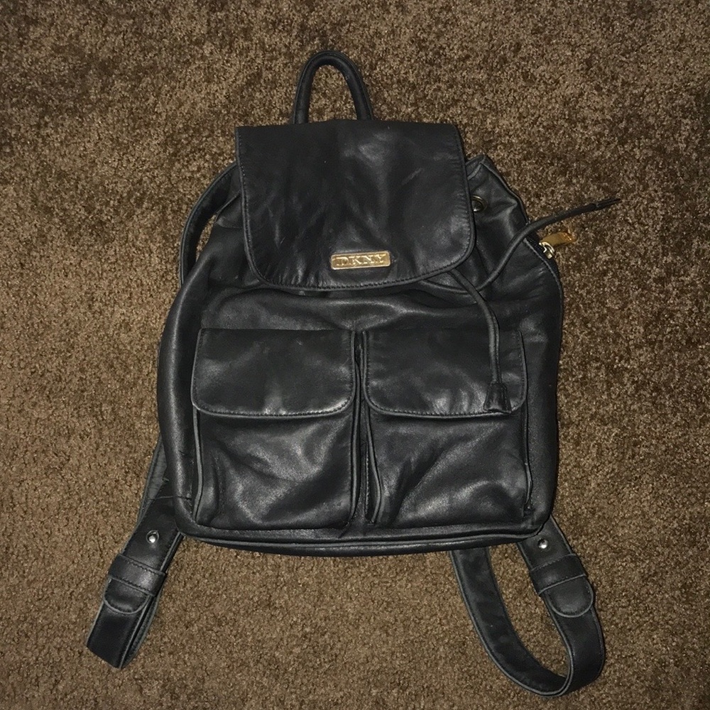 DKNY backpack vintage real leather